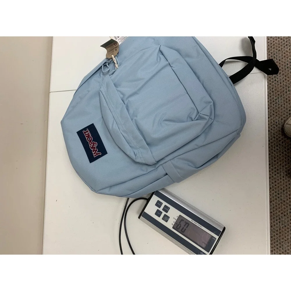 JanSport SuperBreak Plus Backpack Blue Dusk JS0A4QUE7G5 Laptop Sleeve NWT